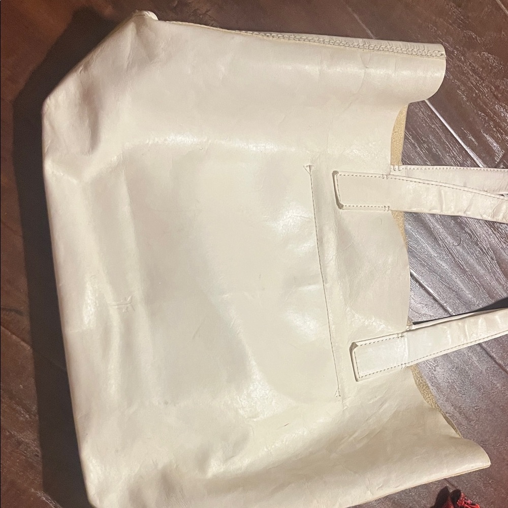 Frye extra large ivory leather tote bag - Picture 7 of 7